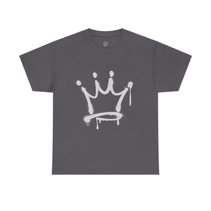 Graffiti Crown Unisex Heavy Cotton Tee – Streetwear Style, Premium Comfort