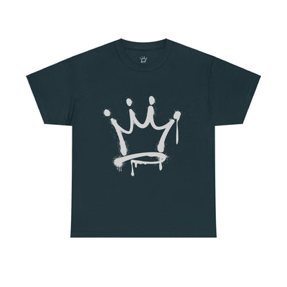 Graffiti Crown Unisex Heavy Cotton Tee – Streetwear Style, Premium Comfort