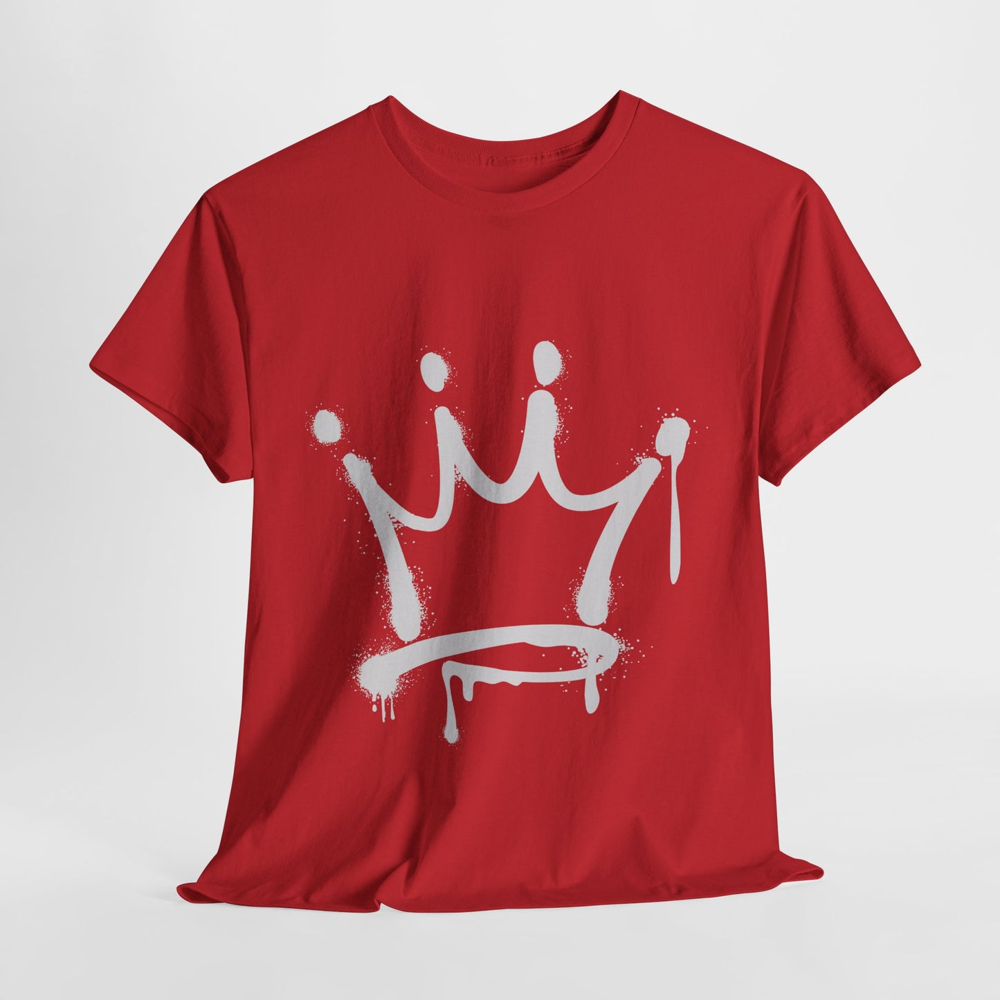 Graffiti Crown Unisex Heavy Cotton Tee – Streetwear Style, Premium Comfort