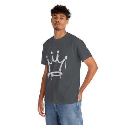 Graffiti Crown Unisex Heavy Cotton Tee – Streetwear Style, Premium Comfort