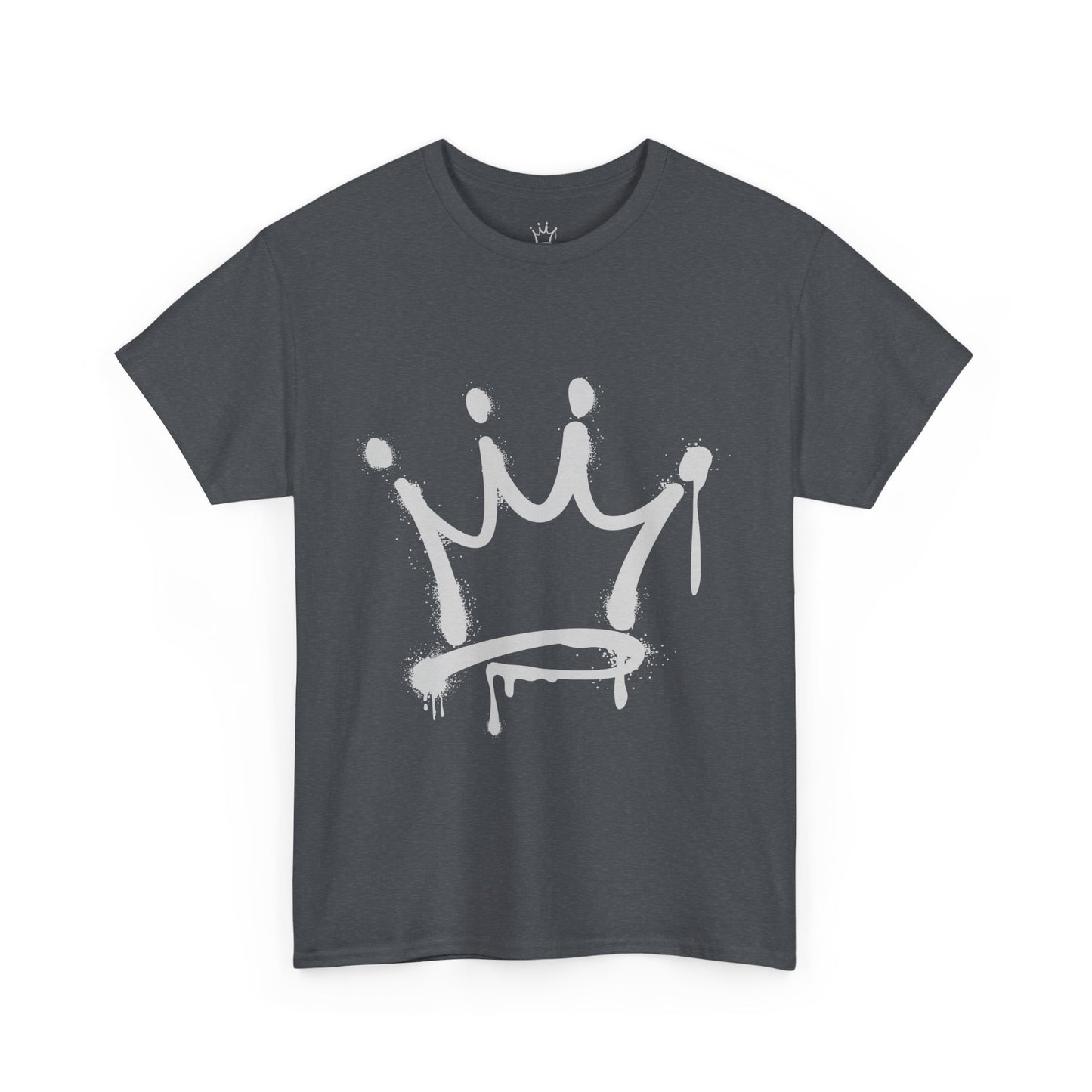 Graffiti Crown Unisex Heavy Cotton Tee – Streetwear Style, Premium Comfort