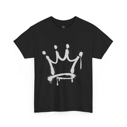 Graffiti Crown Unisex Heavy Cotton Tee – Streetwear Style, Premium Comfort